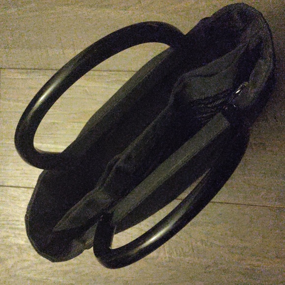 Prada Black Tessuto with Lucite Handles Tote Bag - Picture 7 of 11